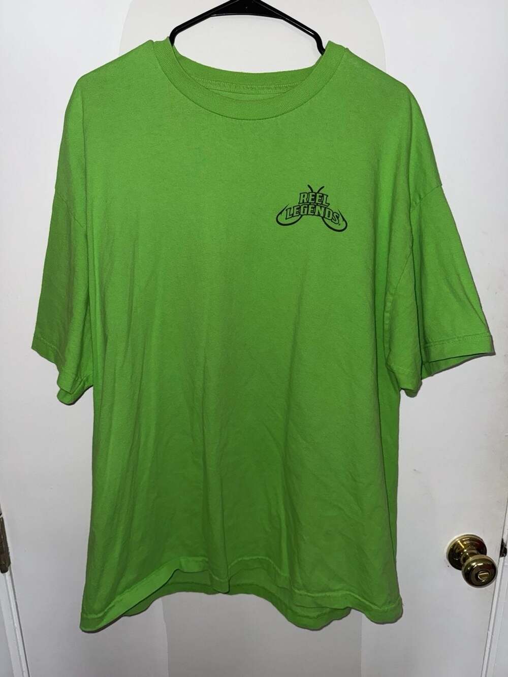 Reel Legends Fish Graphic T-Shirt 2XL Lime